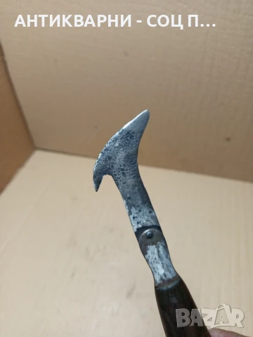 Старо Кожарско Сарашки Нож Ножче Занаятчийски Инструмент., снимка 9 - Антикварни и старинни предмети - 51370964