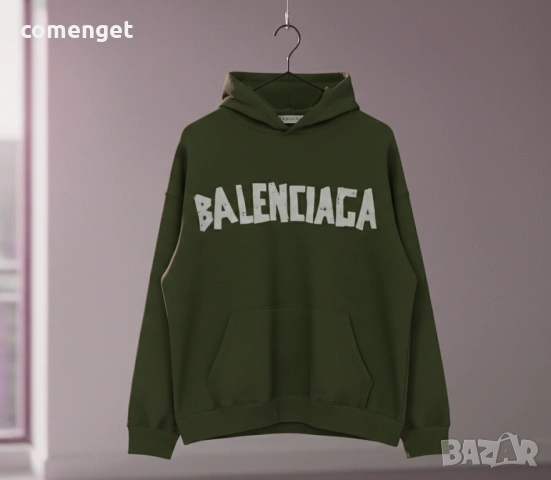 NEW! Hoodie суитчъри с BALENCIAGA принт! 8 ЦВЯТА. Или с ТВОЯ идея!, снимка 9 - Суичъри - 53652084