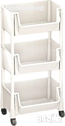 Голяма етажерка с колелца на 3 нива, снимка 7 - Органайзери - 48147204