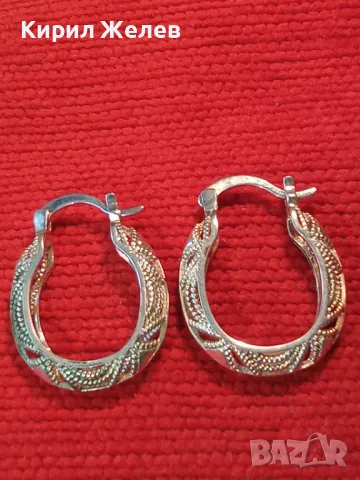 ПРЕКРАСНИ РЕТРО СТИЛ АЖУРНИ ПОСРЕБРЕНИ ОБЕЦИ от БЛАГОРОДНА СТОМАНА с ПЕЧАТ 925 За ПОСРЕБРЯВАНЕ 49350, снимка 15 - Обеци - 49704331