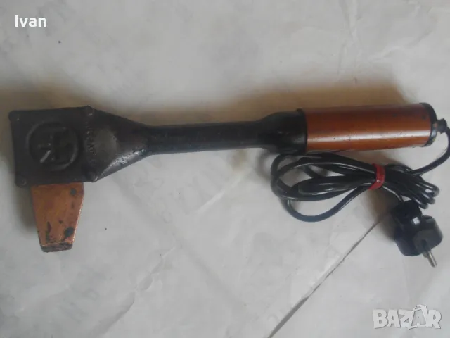 250 вата СТАРО КАЧЕСТВО МАСИВЕН ЕЛЕКТРИЧЕСКИ ПОЯЛНИК НЕМСКИ човка 10 см медна, снимка 3 - Поялници и запояване - 47799462