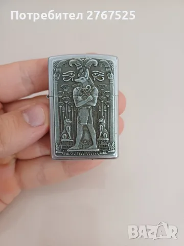 Колекционерска Рядка Бензинова Запалка 1998 Zippo Анубис Anubis