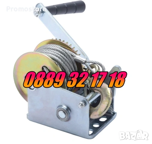 Ръчна лебедка със стоманено въже 360 кг, 800кг, 1125кг, лебедка с въже, снимка 4 - Други инструменти - 53266275