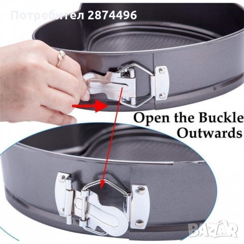 1777 Кръгли форми за печене с падащо дъно в три размера, снимка 3 - Форми - 35738153