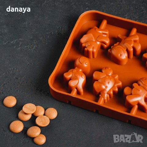 4020 Силиконова форма за домашни близалки Динозавърчета, снимка 10 - Форми - 42353851