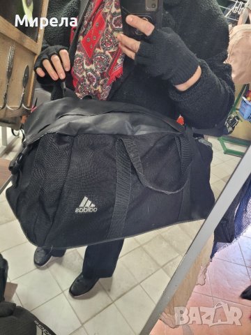 ADIDAS  голям спортен сак за фитнес  с отделение за маратонки, снимка 16 - Сакове - 39672315