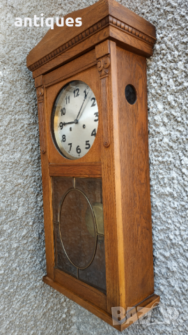 Стар немски стенен часовник - Junghans - Антика - 1930г., снимка 4 - Антикварни и старинни предмети - 36248317