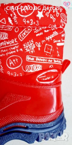 №24-№35, Детски гумени ботуши за момиче G&G в червено, снимка 3 - Бебешки боти и ботуши - 34309287