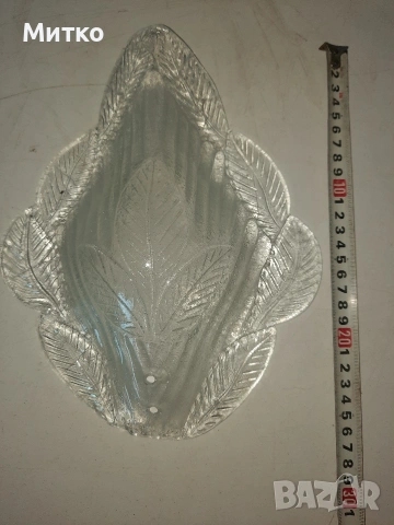 Стъклени орнаменти тип чашки с форма на листа за полилей, снимка 5 - Други - 53748844