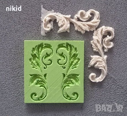 съеденени елементи орнамент орнаменти силиконов молд форма, снимка 3 - Форми - 41799051