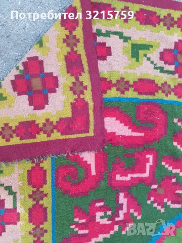 19век, тетевенски голям вълнен килим, рядък ,3.50 х 2.60м., снимка 8 - Антикварни и старинни предмети - 47905129