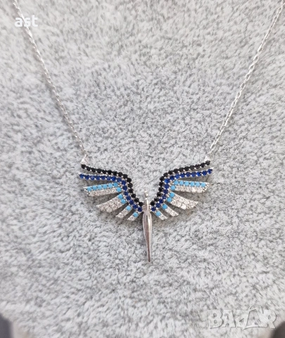 Сребърно колие феникс