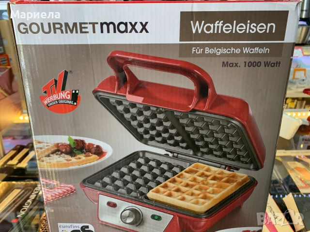 Гофретник за белгийски гофрети 1000W 