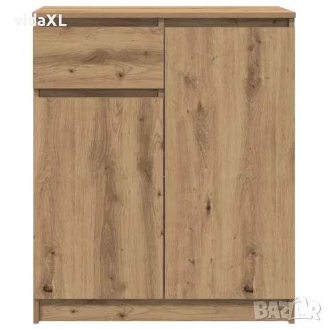 vidaXL Бюфет с чекмеджета, дъб артизан, 71x35x84 см, инженерно дърво, снимка 6 - Бюфети - 56148256