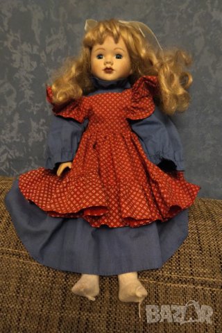 Порцеланова кукла стара ръчна изработка 