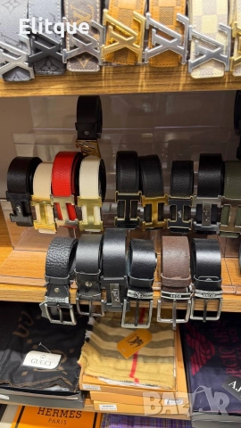 колани от естествена кожа в кутия celine Louis Vuitton Christian Dior Tommy Hilfiger , снимка 4 - Колани - 52907831