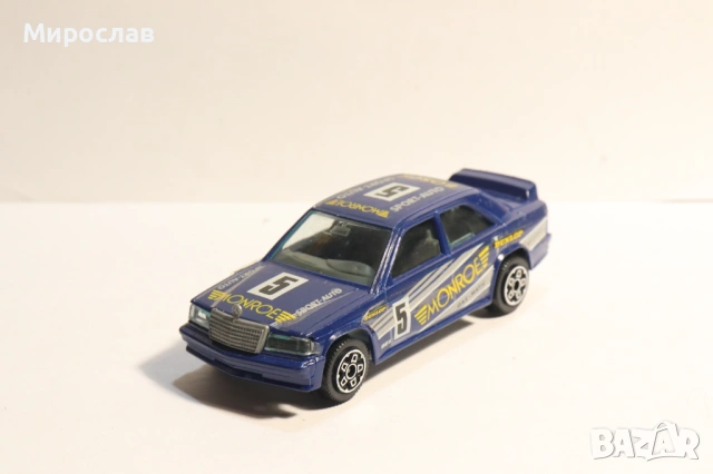 1/43 BBURAGO MERCEDES BENZ 190 E КОЛИЧКА КАМИОН МОДЕЛ, снимка 3 - Колекции - 53341861