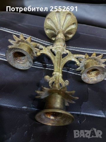 Свещник , снимка 3 - Антикварни и старинни предмети - 41645744