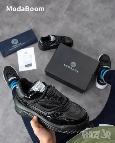 Versace черни мъжки маратонки