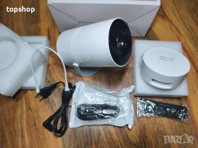 Нов Смарт Мини Проектор Polocsh (4K Поддръжка, Android 11, WiFi, Bluetooth, Електрически Фокус), снимка 9 - Плейъри, домашно кино, прожектори - 55962442