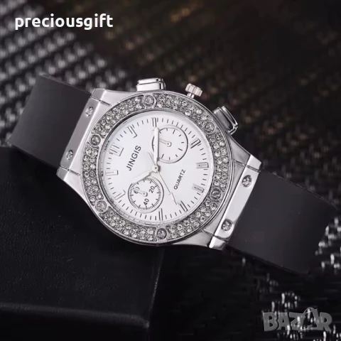 Дамски часовник, наличен в бяло и черно, снимка 3 - Дамски - 51141498