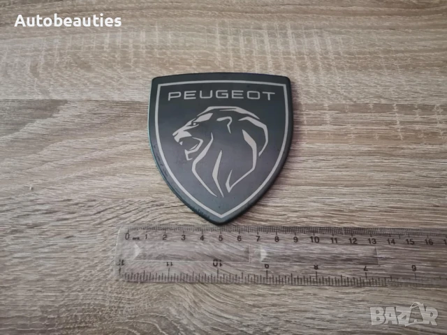 черна метална емблема Peugeot с новото лого, снимка 2 - Аксесоари и консумативи - 50600884