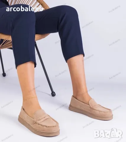 Дамски мокасини от еко велур Sevilia, 4цвята , снимка 4 - Дамски ежедневни обувки - 48951997