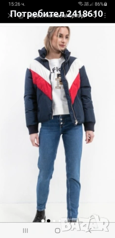Tommy Hilfiger Womens Down Jacket Size S НОВО! ОРИГИНАЛ! Дамско Зимно пухено Яке!, снимка 2 - Якета - 53306389