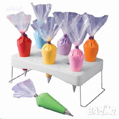 Пластмасова поставка стойка основа за сладкарски пош пошове шприц крем 