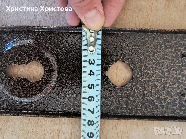 Дръжки за секретна брава Locksys с шилд шагрен, 72 мм, Classic 5001 no, снимка 9 - Входни врати - 56213181