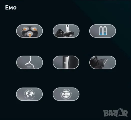 Електрическа самобръсначка с триглава плаваща глава, снимка 15 - Електрически самобръсначки - 47904901