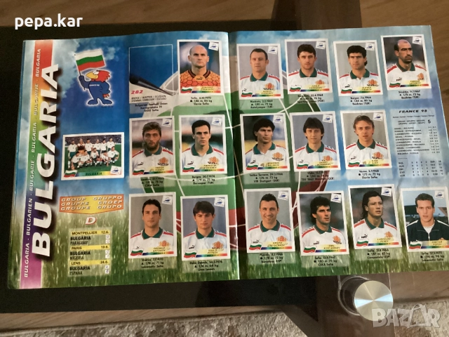 Каталог Франция 98 с всички 29 отбора със снимки на отбора , снимка 3 - Колекции - 51877780