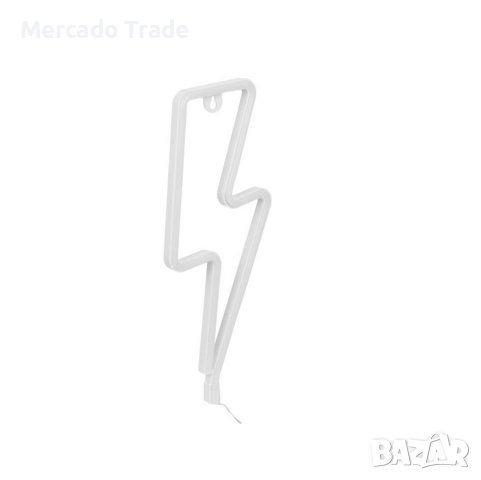 Декоративна LED неонова лампа Mercado Trade, Светкавица, с USB, снимка 3 - Декорация за дома - 41687742