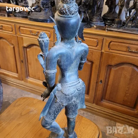 Буда женското начало статуетка бронз фигура скулптура Пластика, снимка 6 - Антикварни и старинни предмети - 49720196