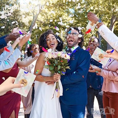 Нови 120 броя Комплект торбички с конфети Сватбени стикери Парти Декорация, снимка 7 - Други - 42001276