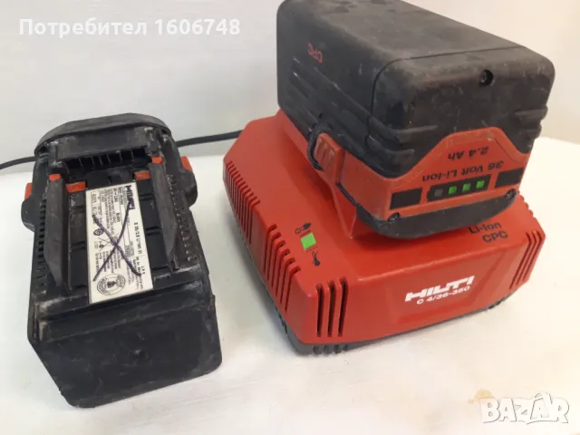 Зарядно за HILTI с две батерии, снимка 5 - Други инструменти - 47749417