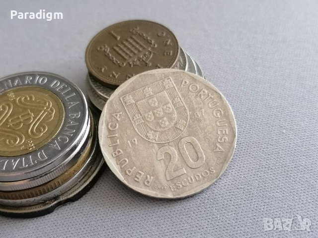 Mонета - Португалия - 20 ескудо | 1987г.
