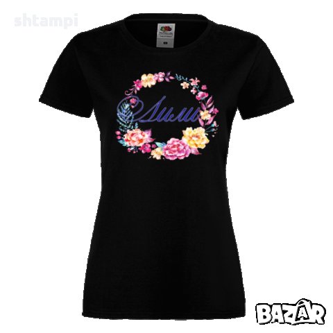 Дамска тениска Цветница Лили Цветен венец