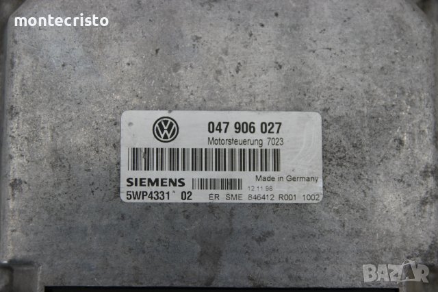 Моторен компютър ECU VW Lupo (1998-2005г.) 047 906 027 / 047906027 / 5WP4331 02 / 5WP433102, снимка 2 - Части - 41400596