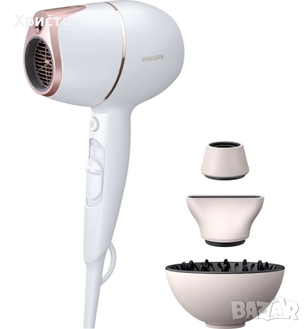 Сешоар Philips Prestige BHD628/00, SenseIQ сензор, 2 скорости, 3 предварително зададени режима