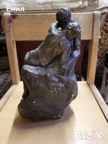 Статуетка гипс Rodin's The Kiss 1961 Austin Productions, снимка 2 - Колекции - 52920965