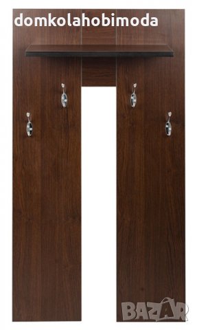 Портманто с 4 двойни закачалки, Лавица, Венге, снимка 2 - Портманта - 39857598