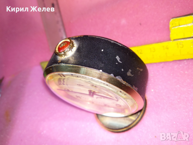 SLAVA MADE in USSR Стар КОЛЕКЦИОНЕРСКИ РУСКИ БУДИЛНИК МЕХАНИЧЕН НАСТОЛЕН ЧАСОВНИК СЛАВА СССР 43186, снимка 10 - Антикварни и старинни предмети - 44545763