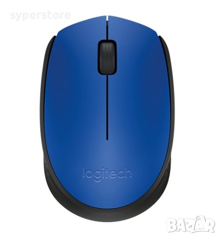Мишка Безжична Logitech M171 Синя 1000dpi 3btn Оптична Wireless Mouse