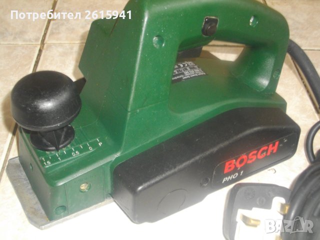 Електрическо Ренде-Хобел-BOSCH PHO1-Made in Malaysia-500W/82mm Нож/0-1,5мм Стружуване-19000 об/мин, снимка 12 - Други инструменти - 41191298