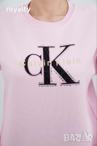 Calvin Klein Розова Дамска Памучна Блуза , снимка 6 - Блузи с дълъг ръкав и пуловери - 52063769