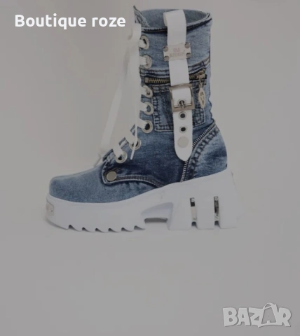 дамски дънкови ботуши , снимка 3 - Дамски боти - 53741823