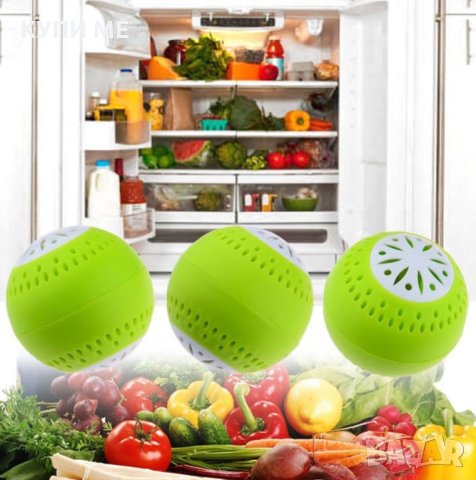 Fridgeballs 3 броя десорбатори за запазване на свежестта на плодове и зеленчуци, снимка 5 - Други - 41196020