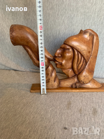 дървена фигура статуетка , снимка 7 - Статуетки - 44699187