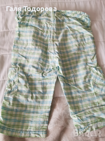 Кариран панталон до 128см, снимка 3 - Детски панталони и дънки - 36344825